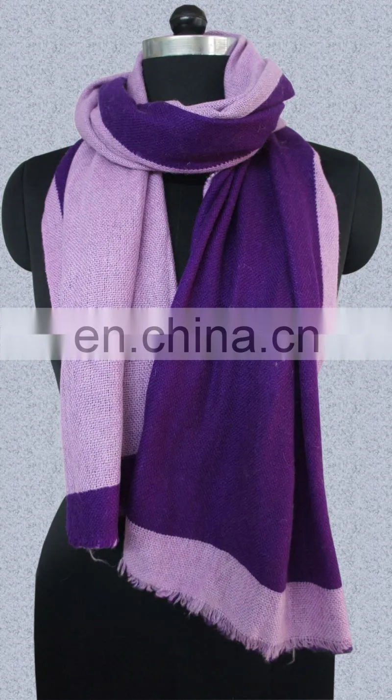 Pashmina Wool Double Face Scarves 2017