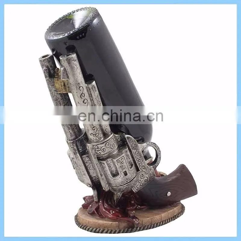 Creative modern minimalist home resin crafts animal bird peacock modeling red wine rack