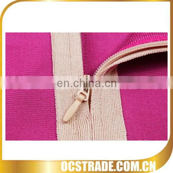 2014 wholesale pink cheap chiffon party dress with lace