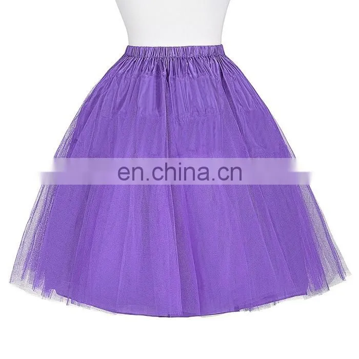 Grace Karin Women 2 Layers Crinoline Underskirt Petticoat for Retro Vintage Dress BP000056