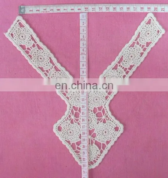 fashion Cotton neck lace motif