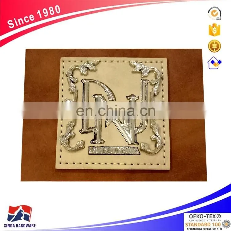 The Chinese manufacturers wholesale custom leather patches, leather label jeans leather patch label
