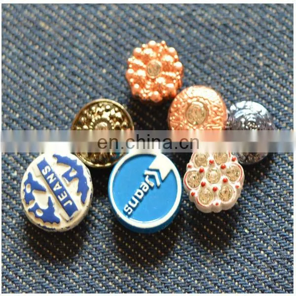 custom jeans rivets buttons