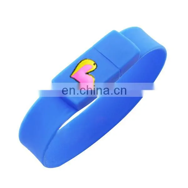 fashion custom silicone bracelet usb flash drive