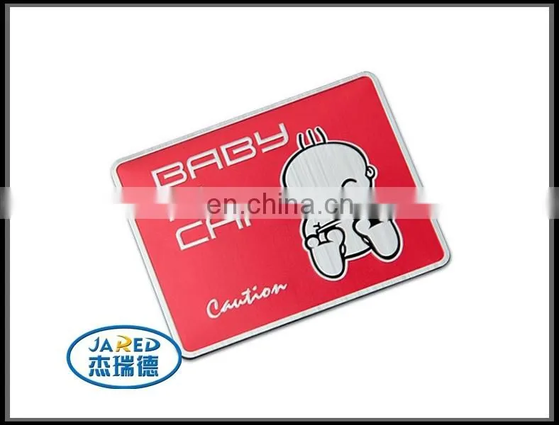 Baby in car sticker/metal car badge