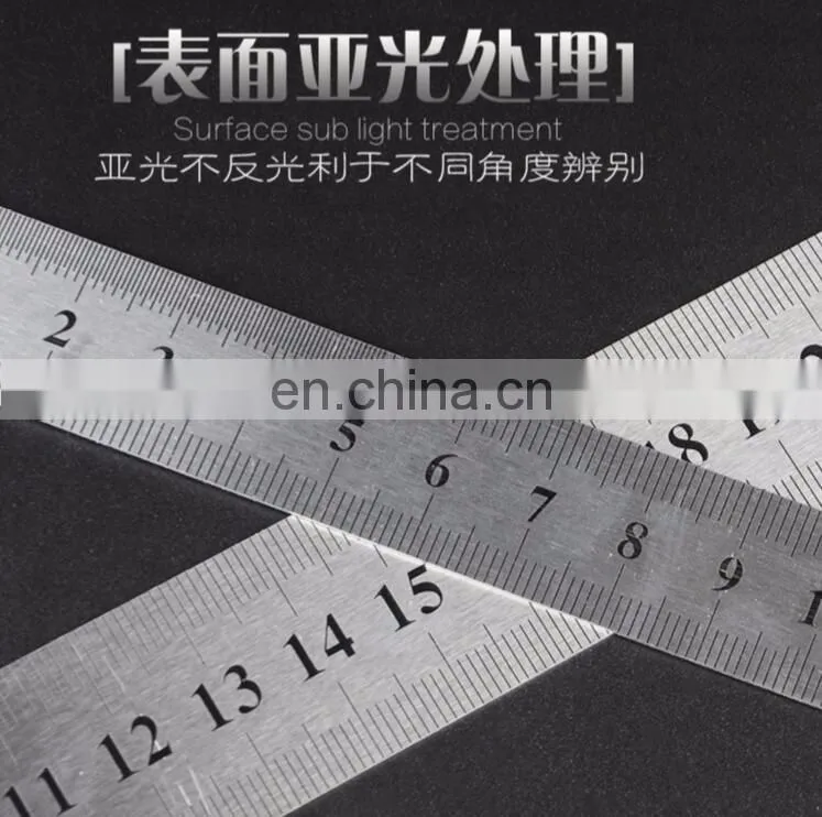 6" 150 mm Rigid English Metric Zero Glare Satin Chrome Stainless Steel E/M Machinist Engineer Ruler