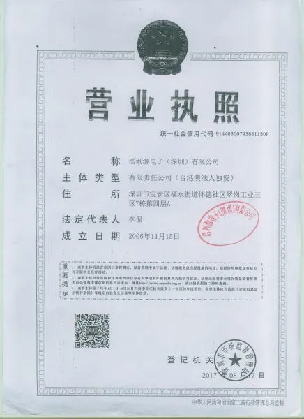 Haoliyuan Electronic (Shenzhen) Co., Ltd company overview - view 1