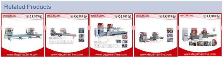 Latest Window and Door Making Machine CNC Control Automatic Double Head Cutting Saw for Aluminum Profile