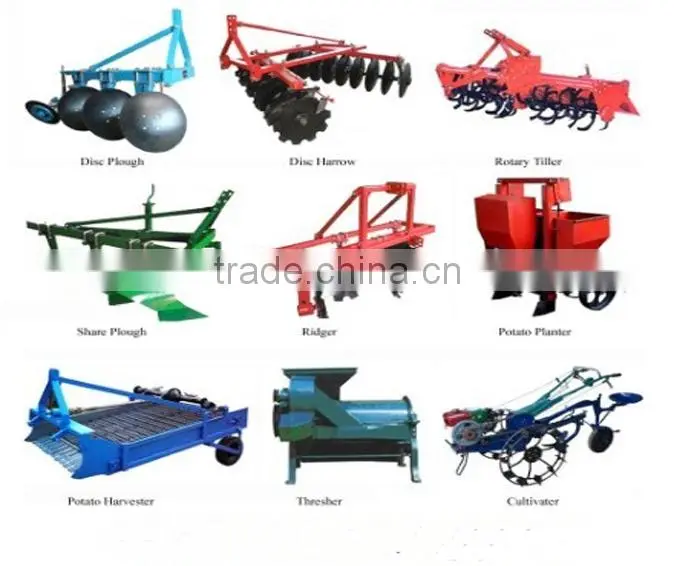 China export high speed Internal combustion new desigh red color mini tractor