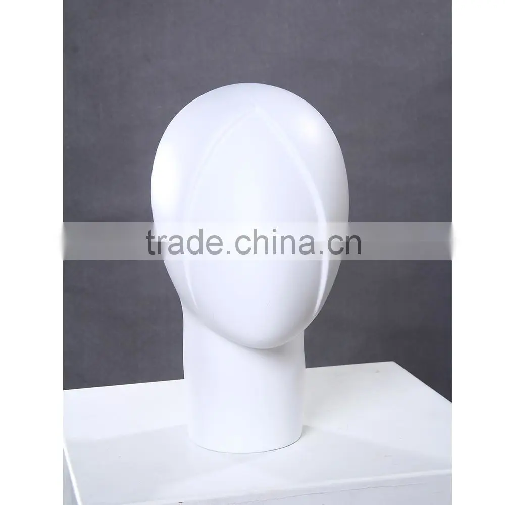 Fiberglass Female White Head Mannequin Dispaly Jewelry/ hat /scarf/wig mannequin head H1084