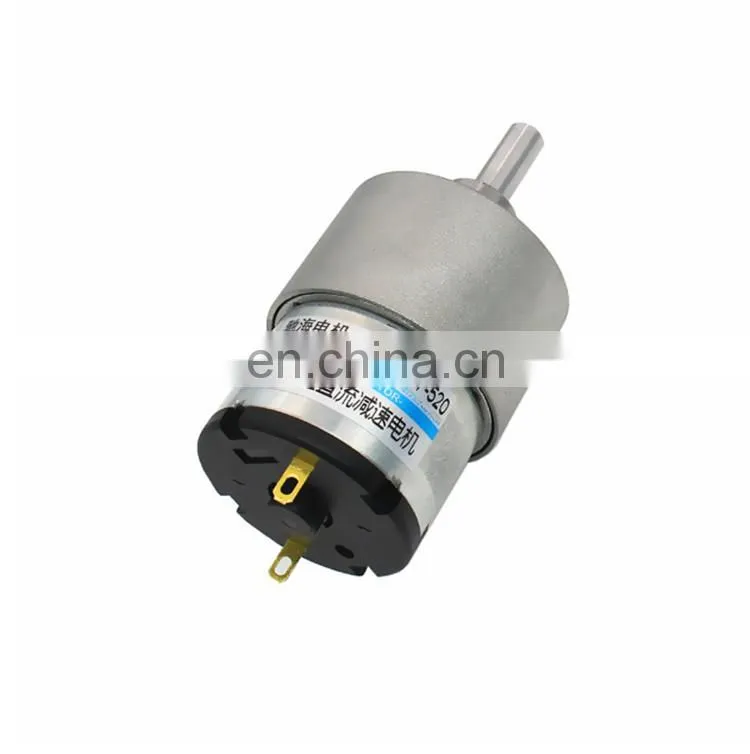 ChiHai Motor CHR-GM37-520 12v 24v Brush DC Motor With 37mm Metal Gear Box for Smart Car DIY Robot Parts