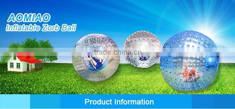 Aqua inflatable water walking balls PVC / TPU giant zorb ball for sale