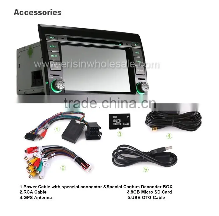 Erisin ES2700F 2 Din 7 inch Car DVD Player with GPS 3G WiFi for FIAT BRAVOD