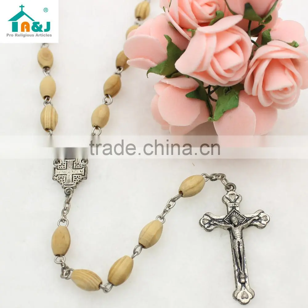 Alibaba Trade Assurance Supplier wood rosary craft Wholesale newest