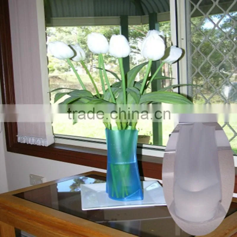 PVC foldable vases,customized size and shape
