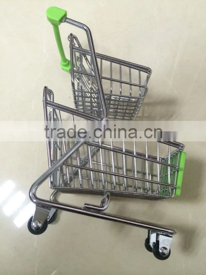 Double Layer Mini Shopping Cart Best Hot Toys For 2015 Christmas Gift Toy Hand Cart 1225