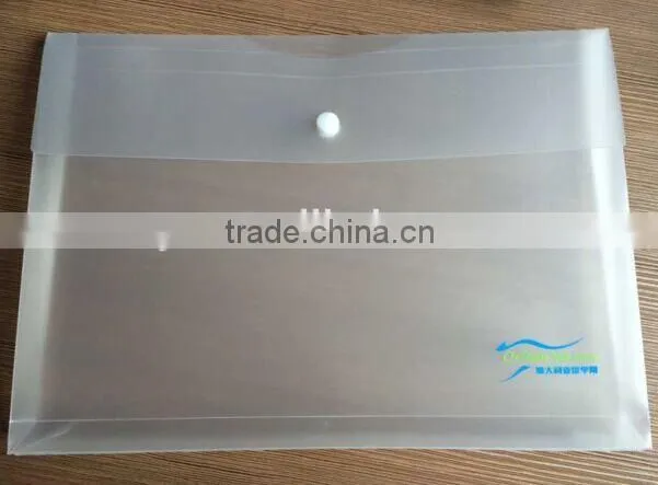 custom size clear pp document folder frosted file bag