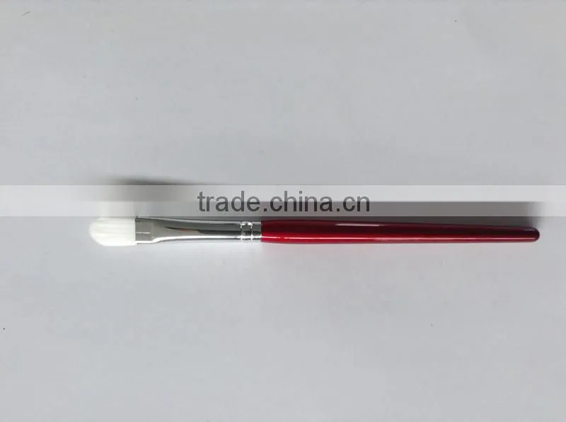 Red handle 6pcs goat hair makeup brush kits for beauty