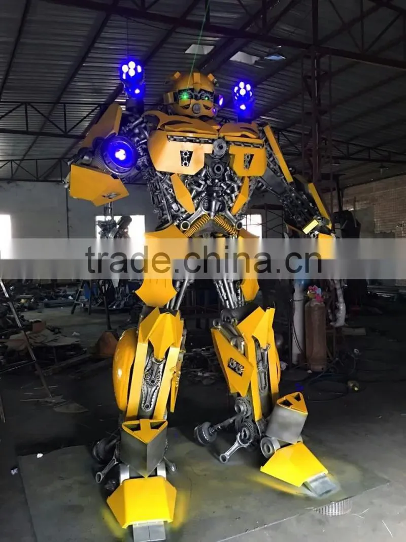 Garden art polished stainless steel animal ant sculpture 2.6 meters high Bumblebee