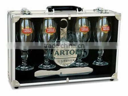 Hot sale! transparent display case for wineglass