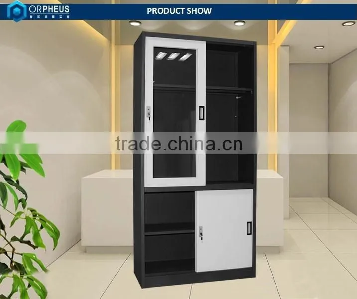 Luoyang Factory Supplier Assembing Steel File Cabinet With Glass door