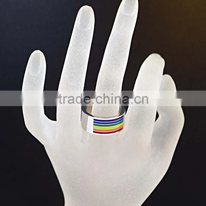wholesale fashion jewelry custom championship rings colorful stainless steel Rings