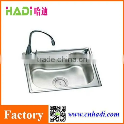 Sink kitchen bathroom single bowl polish stainless steel sink HD6247