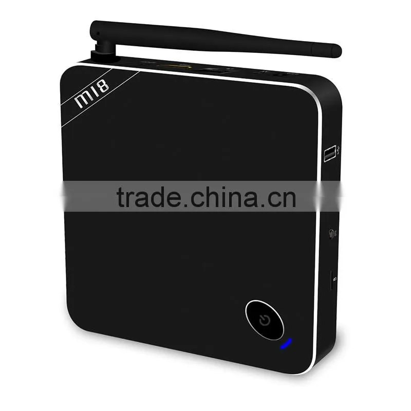 Amlogic s905 bluetooth wireless quad core android 5.1 m18 tv box