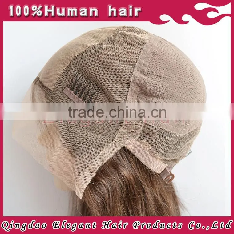 2015 New Products100% human hair brazilian hair glueless full lace human hair wig baby hair
