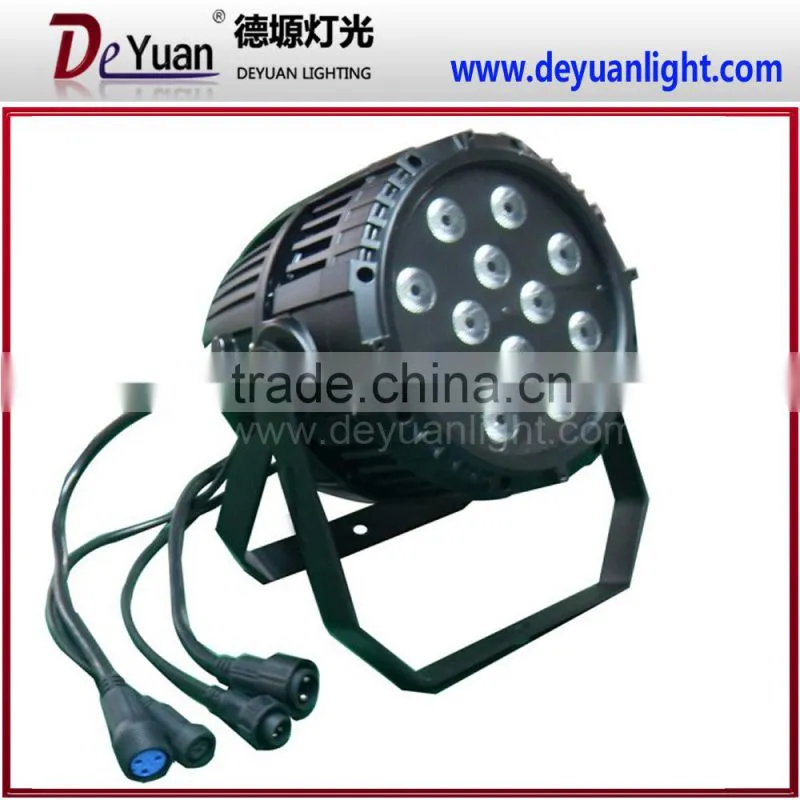 Professional waterproof led light 12x15w 5 in 1 agbwa led par light amber color