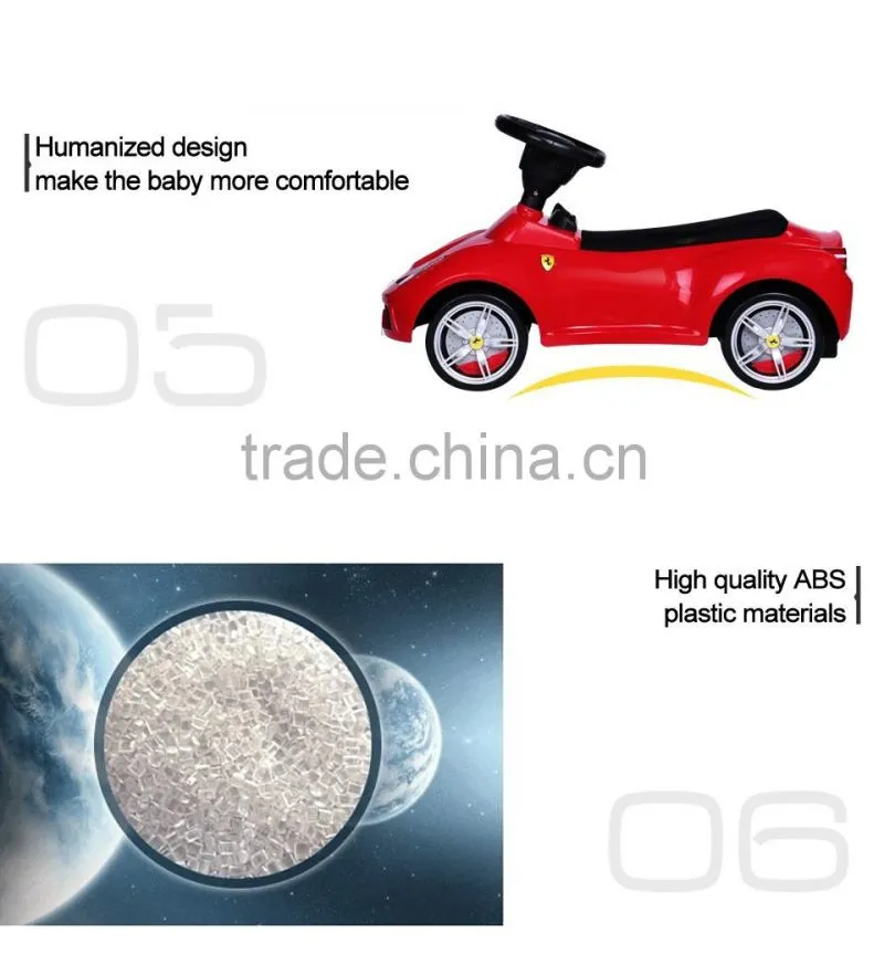 Rastar toy shopping Ferrari licensed ride on car baby walker toy car