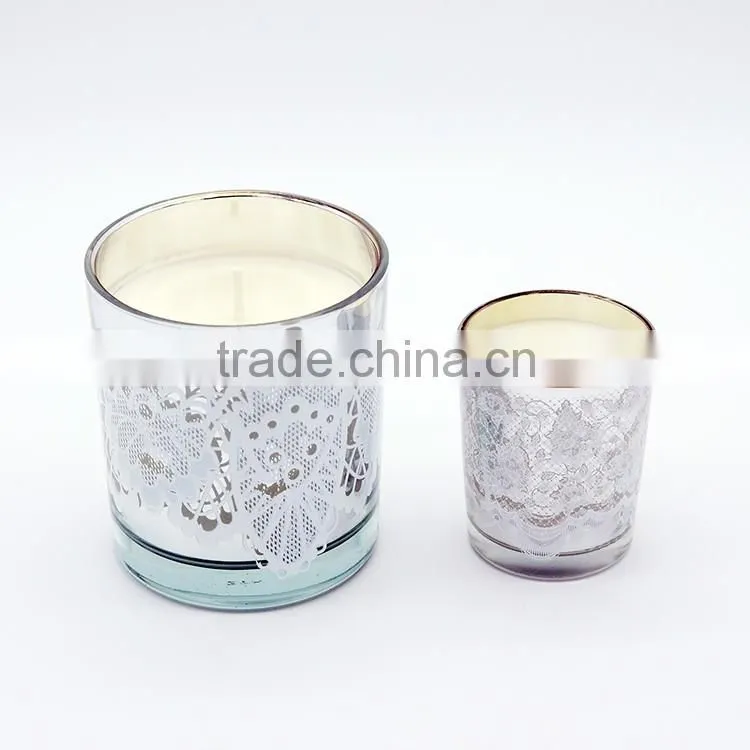 Electroplating silver scented candle/perfumer candle/aroma candle