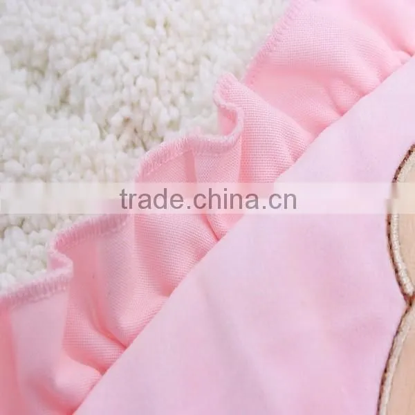 BB-LZ-007 thickening and larger hooded cotton lace baby swaddle wrap blanket