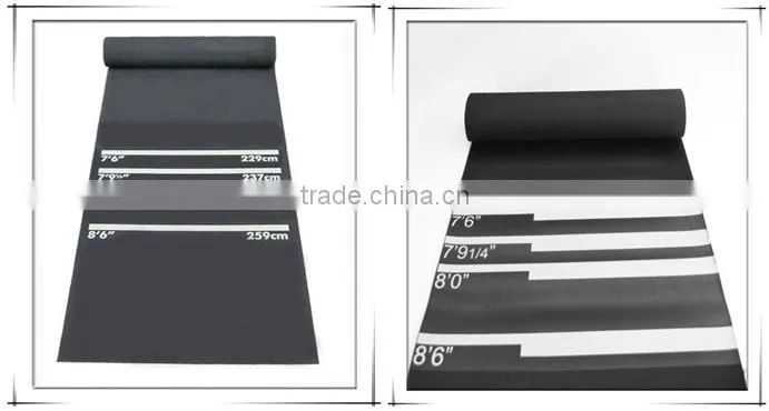 Bcsports custom rubber and nylon dart carpet