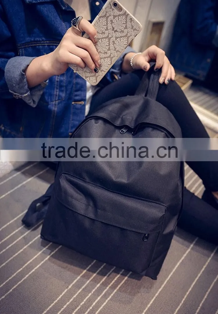Unisex Boys Girls Canvas Backpack 2016 Fashion Rucksack School Shoulder Bag
