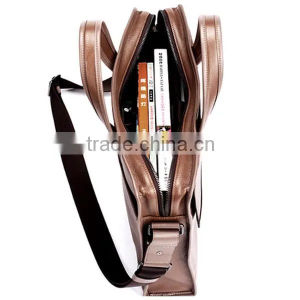2014 famous brand custom mens leather messenger bag laptop briefcase wholesale handbag china