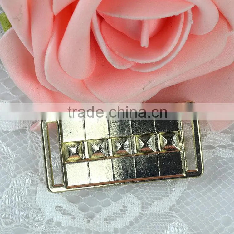 2015 fashion lady shoes buckles, swimwear buckle, crystal rhinestone ribbon buckle for bikini Decoration