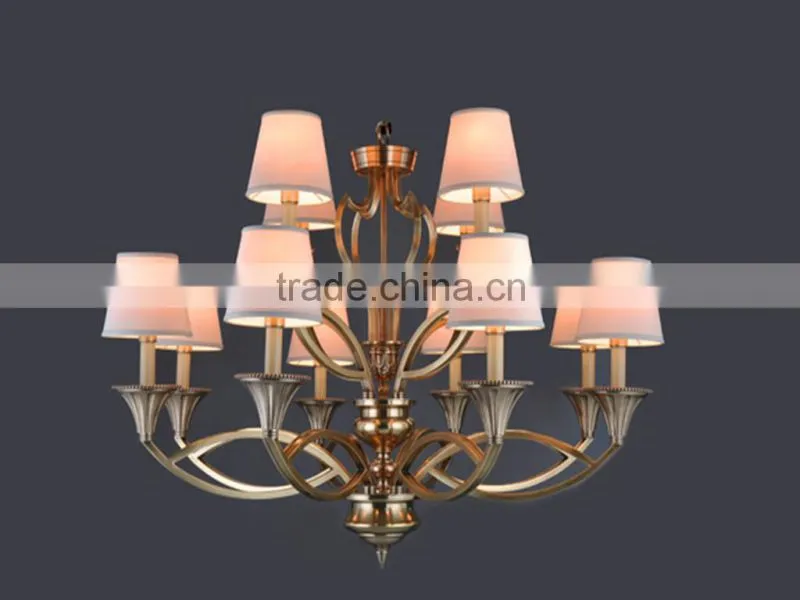 high technology brass pendant lamp classical for reception room