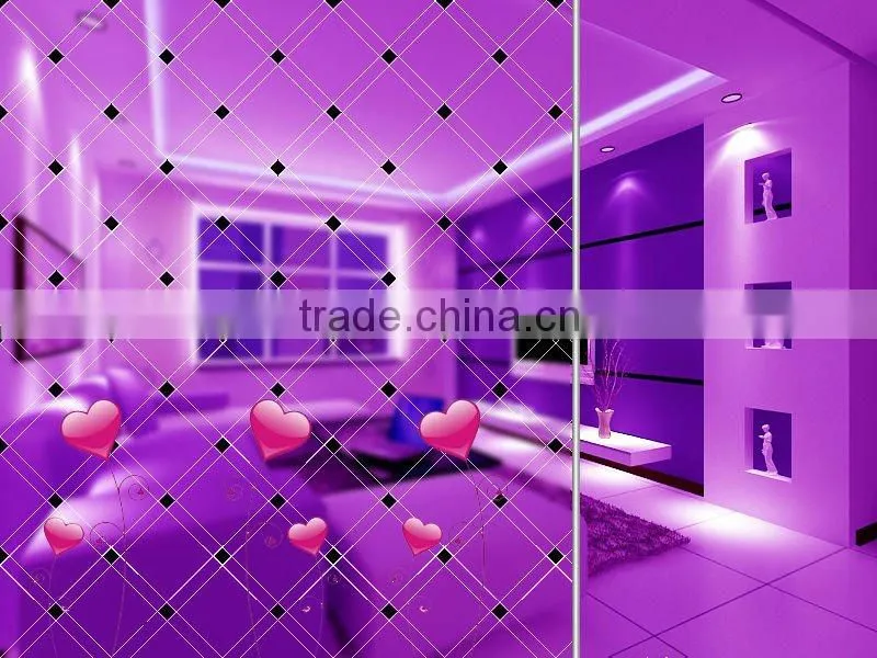 professional blue silk screen insulated glass with ISO9001 certificate