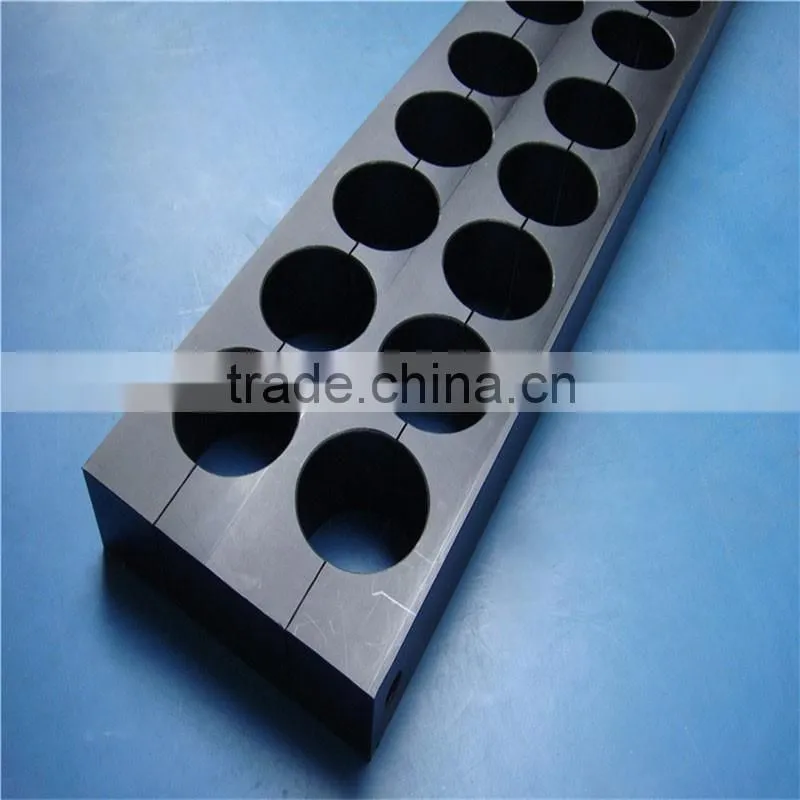 high wearing custom cnc machining parts black pa66 plastic parts nylon6 cable clamp