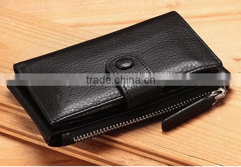 Factory wholesale genuine leather key holder card wallet