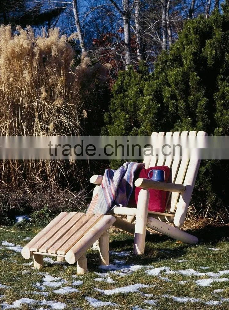 Rustic Natural Cedar Furniture Log Ottoman