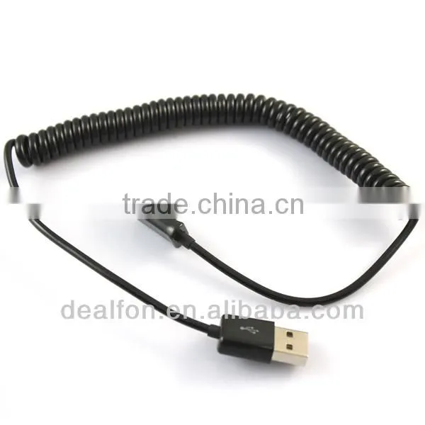 USB A Male to Micro USB B 5Pin Male Spring Retractable Cable For Samsung Htc