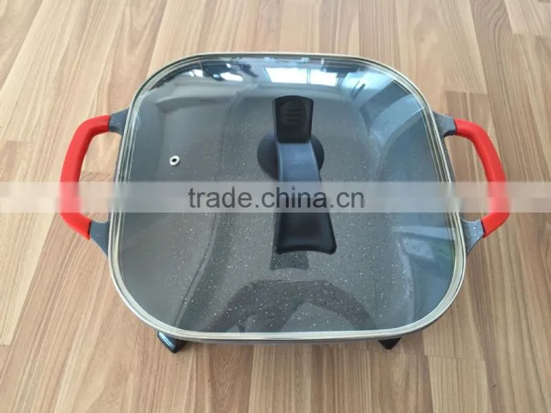 ceramic deep frying pan ceramic bread pan electric hot pan