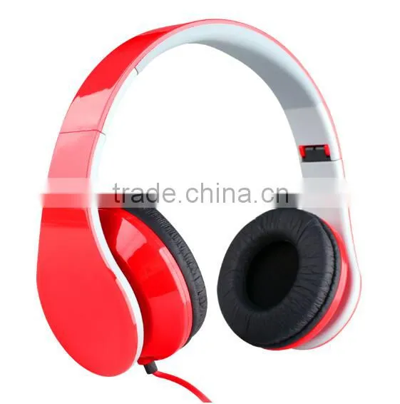 Hot selling colourful mp3 headset headphone foldable