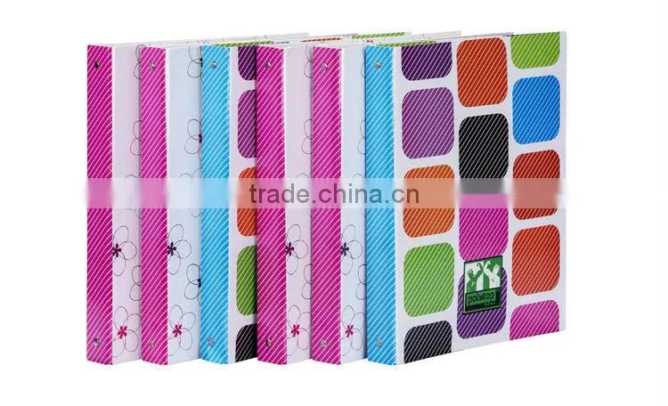 A4 ring binder cardboard printed butterfly pattern