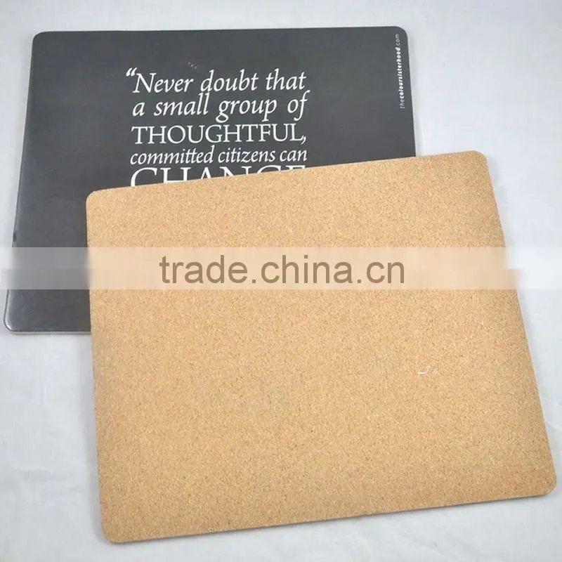 new products for 2015 CMYK printed cork backed placemats/MDF placemats for promotion gift