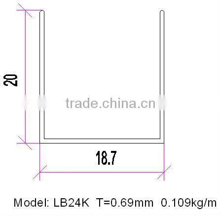 aluminium alu extruded aluminum perfil extruido