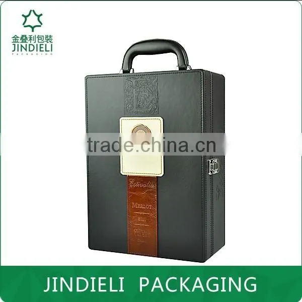 Antique gift wooden wine box packing