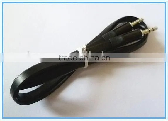 male to male flat noodle audio cable